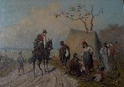 unknow artist Encampment of horse keepers painting